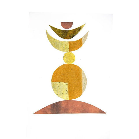 Paper Celestial White Modern Wood Framed Art Print by Haase, Andrea