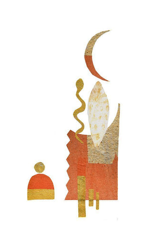 Paper Magic Black Ornate Wood Framed Art Print with Double Matting by Haase, Andrea