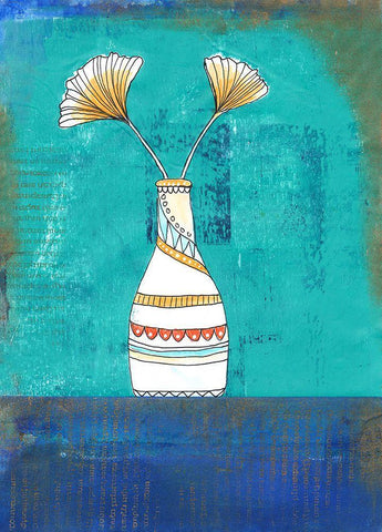 Flowergreetings Black Ornate Wood Framed Art Print with Double Matting by Haase, Andrea