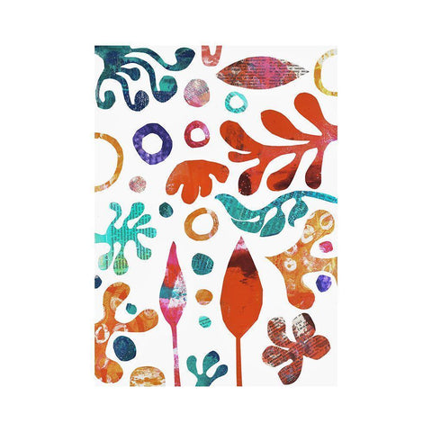 My Paper Paradise Black Modern Wood Framed Art Print with Double Matting by Haase, Andrea