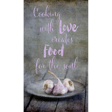 Kitchen Art Soul Food Black Modern Wood Framed Art Print with Double Matting by Haase, Andrea