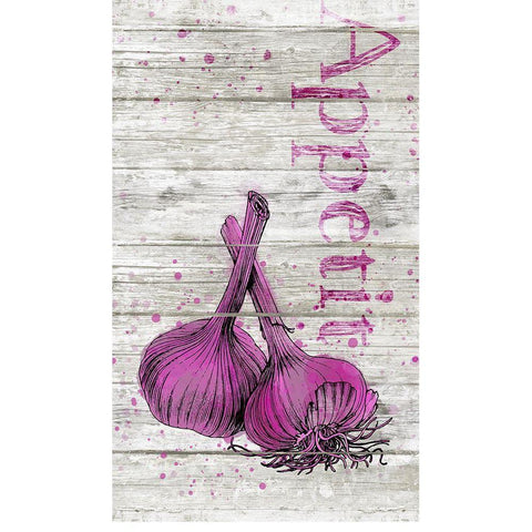 Bon Appetit II White Modern Wood Framed Art Print by Haase, Andrea