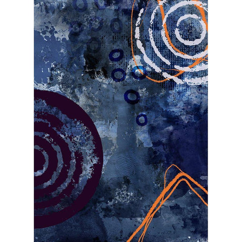 Nightscape Rush Black Modern Wood Framed Art Print with Double Matting by Haase, Andrea