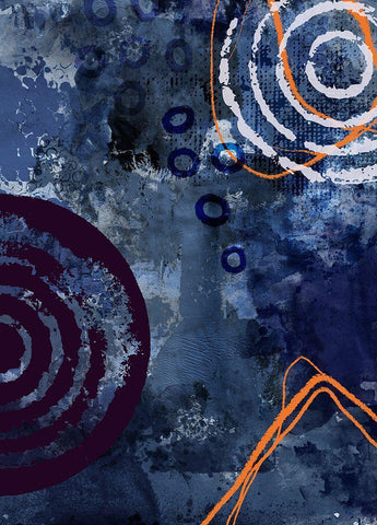 Nightscape Rush Black Ornate Wood Framed Art Print with Double Matting by Haase, Andrea