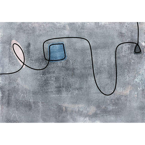 False Abbreviation Black Modern Wood Framed Art Print with Double Matting by Haase, Andrea