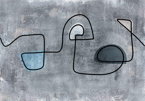 Amusing Detour Black Ornate Wood Framed Art Print with Double Matting by Haase, Andrea