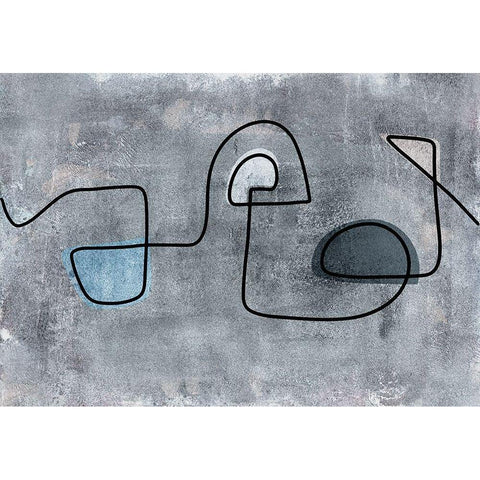 Amusing Detour White Modern Wood Framed Art Print by Haase, Andrea