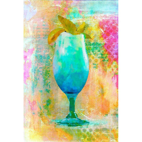 Cocktail Night White Modern Wood Framed Art Print by Haase, Andrea