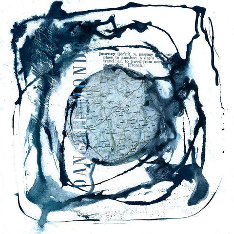 Dans Le Monde  White Modern Wood Framed Art Print with Double Matting by Haase, Andrea