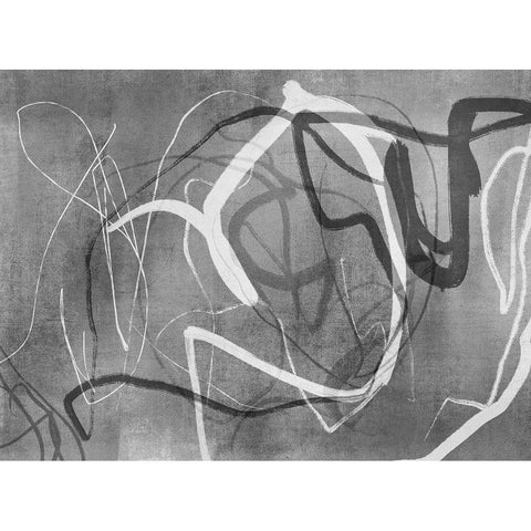 Autumn Thoughts White Modern Wood Framed Art Print by Haase, Andrea