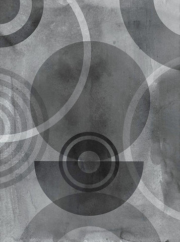 Circulation II Black Ornate Wood Framed Art Print with Double Matting by Haase, Andrea