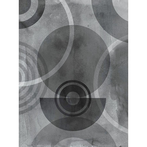 Circulation II Black Modern Wood Framed Art Print with Double Matting by Haase, Andrea