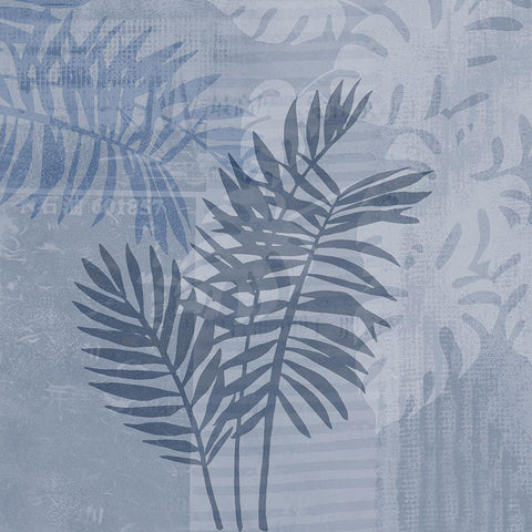 Grunge Floral Chic IV White Modern Wood Framed Art Print with Double Matting by Haase, Andrea