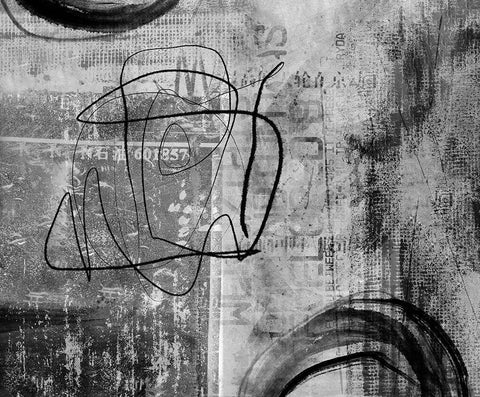 Dark Tinted Mood Impression White Modern Wood Framed Art Print with Double Matting by Haase, Andrea