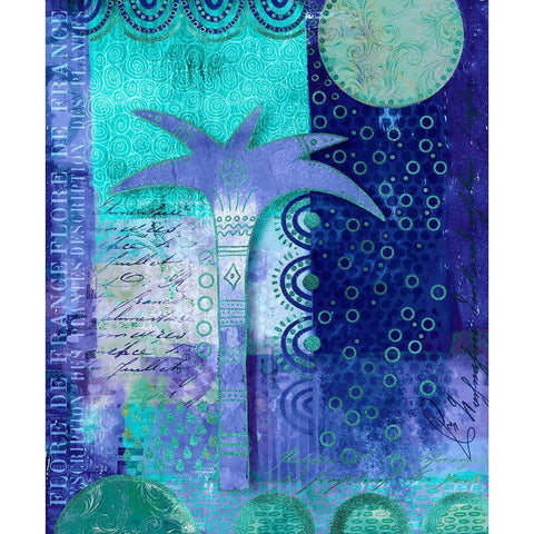 Oriental Garden White Modern Wood Framed Art Print by Haase, Andrea