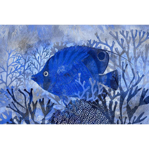 Deep Sea Paradise White Modern Wood Framed Art Print by Haase, Andrea