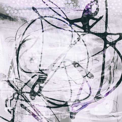 Certain Coolness White Modern Wood Framed Art Print with Double Matting by Haase, Andrea