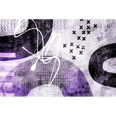 Stumbling Across II Black Modern Wood Framed Art Print by Haase, Andrea