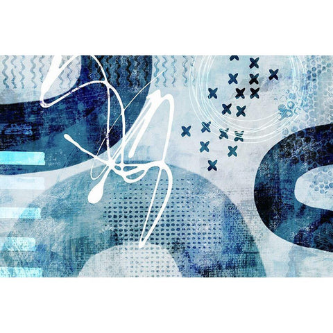 Stumbling Across III Black Modern Wood Framed Art Print by Haase, Andrea