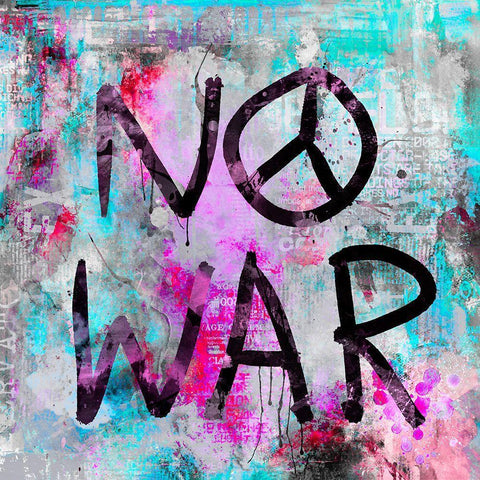 No War I White Modern Wood Framed Art Print by Haase, Andrea