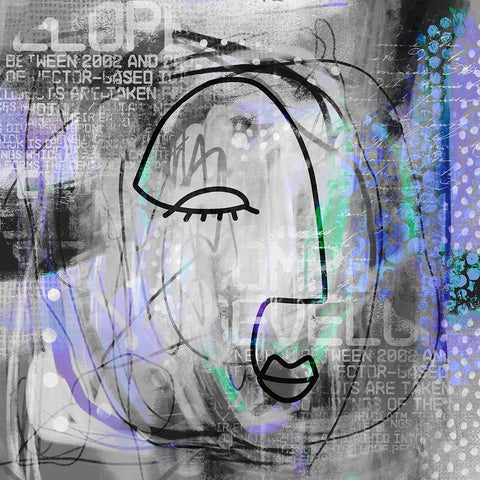 Relaxed Girl I White Modern Wood Framed Art Print by Haase, Andrea