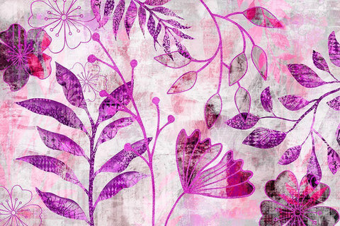 Fantasy Park II White Modern Wood Framed Art Print with Double Matting by Haase, Andrea