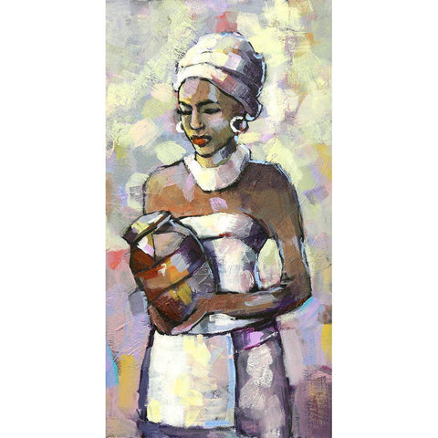 Nombeti I White Modern Wood Framed Art Print by Eaton, Winnie