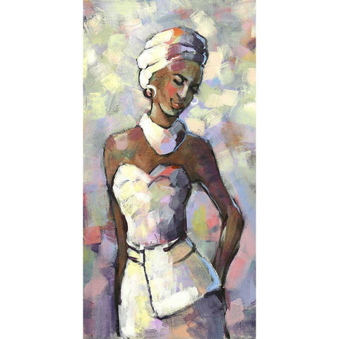 Nombeti II Black Modern Wood Framed Art Print with Double Matting by Eaton, Winnie