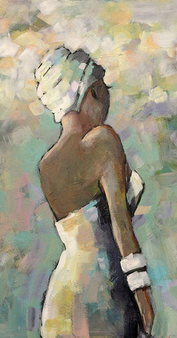 Zizile Black Ornate Wood Framed Art Print with Double Matting by Eaton, Winnie