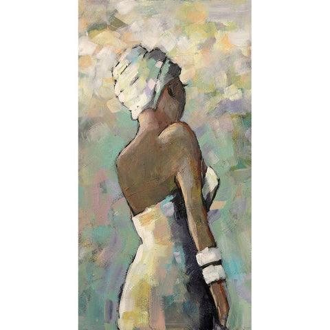 Zizile White Modern Wood Framed Art Print by Eaton, Winnie