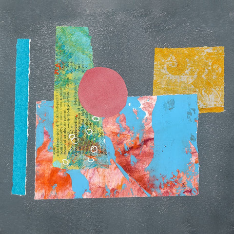 Playful Cut I Black Ornate Wood Framed Art Print with Double Matting by Haase, Andrea