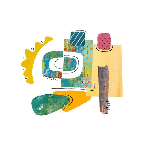 Fancy Cut IV Black Modern Wood Framed Art Print by Haase, Andrea