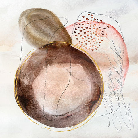 Moody Memories Black Ornate Wood Framed Art Print with Double Matting by Haase, Andrea