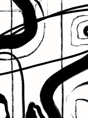 Intersecting Passage I Black Ornate Wood Framed Art Print with Double Matting by Holman, Nicholas