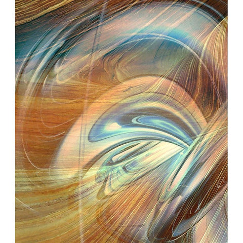 Coarse Fluctuation II Black Modern Wood Framed Art Print with Double Matting by Hunziker, Steve