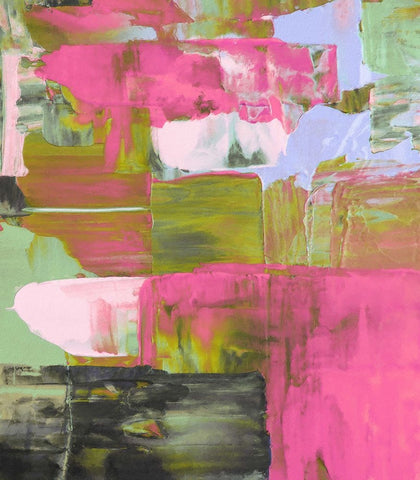 Bright Abstract IV White Modern Wood Framed Art Print with Double Matting by Hunziker, Steve