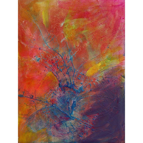 Impressionistic II Black Modern Wood Framed Art Print with Double Matting by Eaton, Winnie