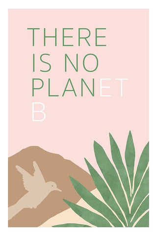 Love Our Planet III White Modern Wood Framed Art Print with Double Matting by Kouta, Flora