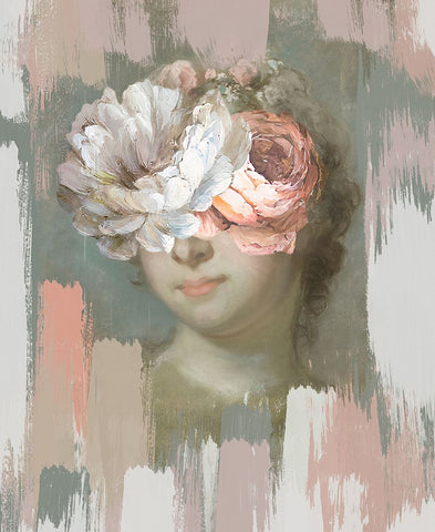 Lady Gustaf Lundberg, With a Touch of Modern Black Modern Wood Framed Art Print by Orlov, Irena