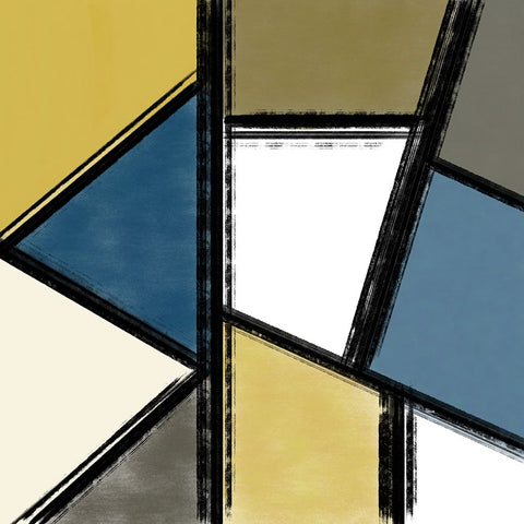 Conundrum II Black Ornate Wood Framed Art Print with Double Matting by Schlotzhauer, Jim