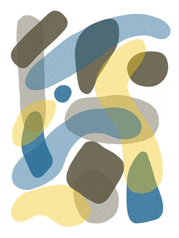 Floaters II Black Ornate Wood Framed Art Print with Double Matting by Schlotzhauer, Jim