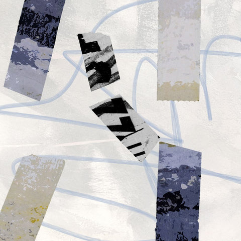 Sticky II Black Modern Wood Framed Art Print by Smith, Karen