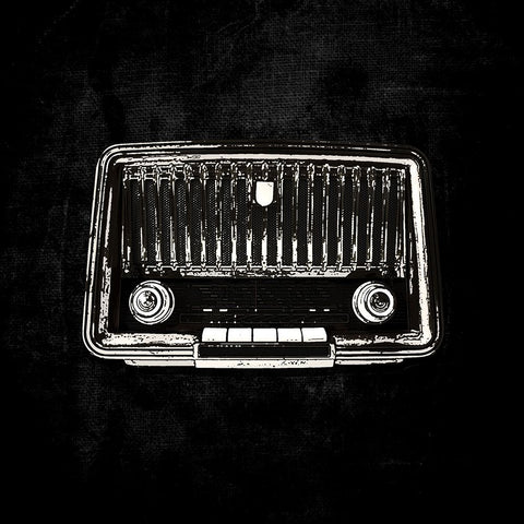 Ghost Radio I Black Modern Wood Framed Art Print by Smith, Karen