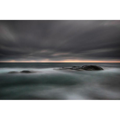 Tranquility Black Modern Wood Framed Art Print by Lindsten, Christian