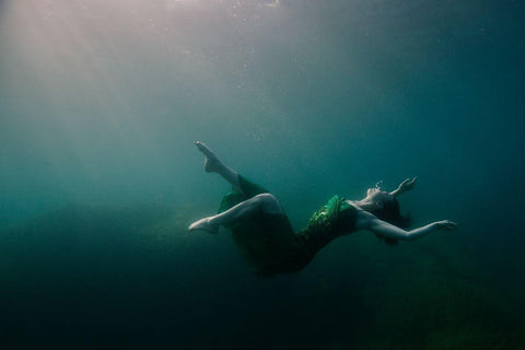 Fall of beauty Black Ornate Wood Framed Art Print with Double Matting by Lindner, Michal