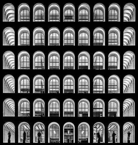 Untitled White Modern Wood Framed Art Print with Double Matting by Cuomo, Massimo