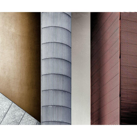 Old and New White Modern Wood Framed Art Print by Verschelden, Harry