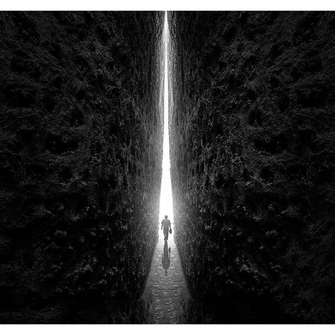 This way White Modern Wood Framed Art Print by Almawash, Sulaiman