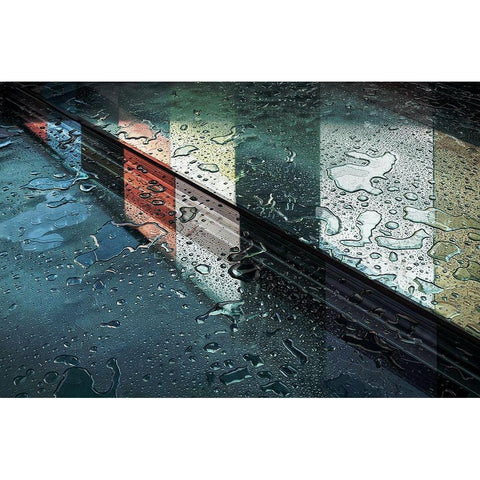 Unruly White Modern Wood Framed Art Print by Van Maastricht, Henk