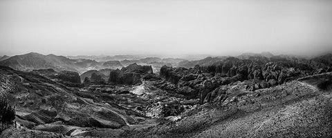 the rock desert White Modern Wood Framed Art Print with Double Matting by Flour, Piet